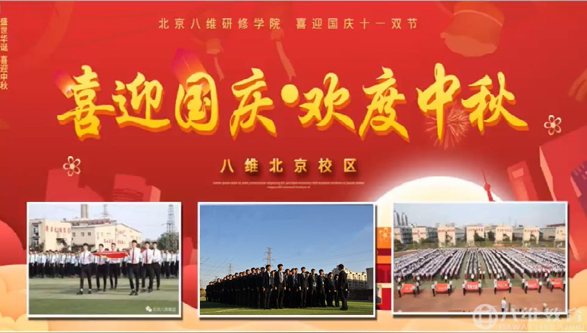举国上下齐欢庆！家和国盛万事兴！北京八维教育全体员工：祝祖国，繁荣昌盛，国泰民安。