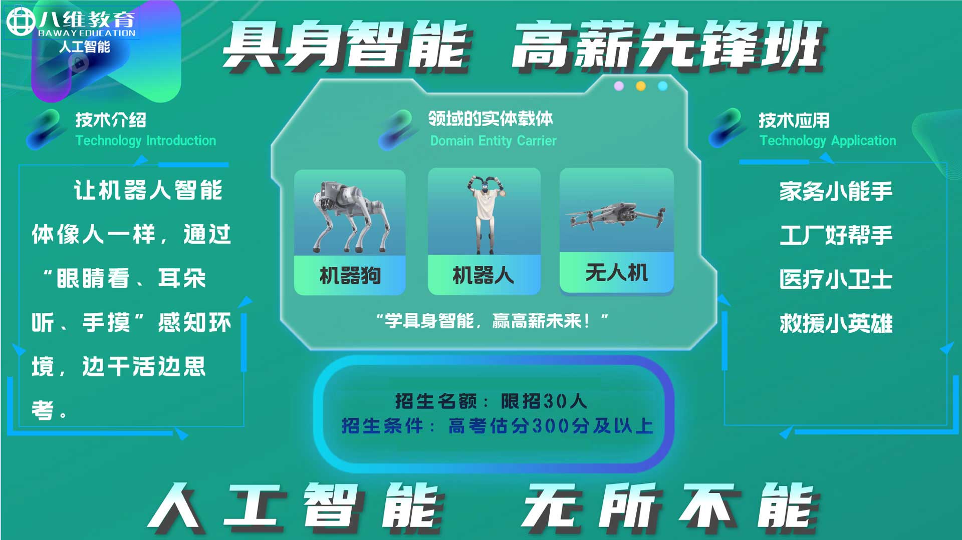八维教育人工智能具身智能特色班