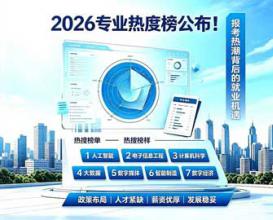 2026专业热度榜公布，工科稳居主流，人工智能、大数据等专业成热门！