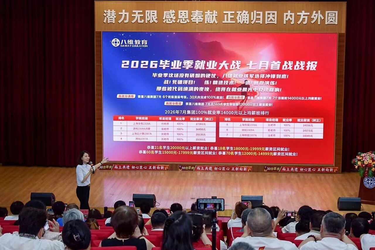 八维的就业服务和项目实训靠谱吗