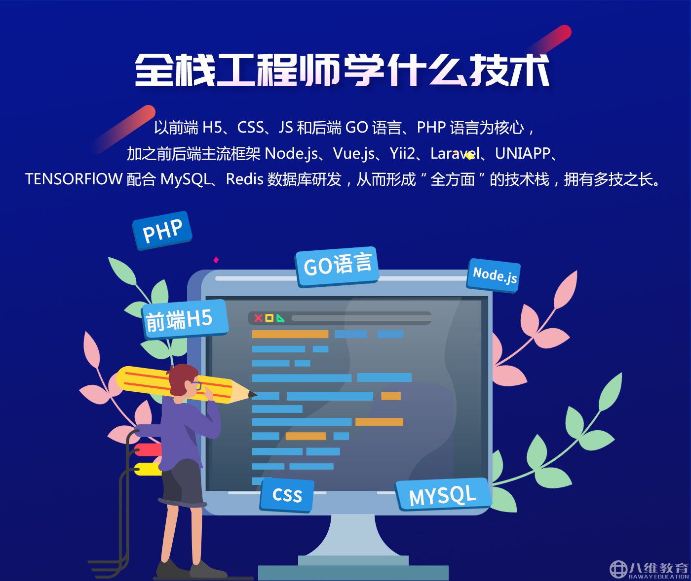 全栈工程师学什么技术